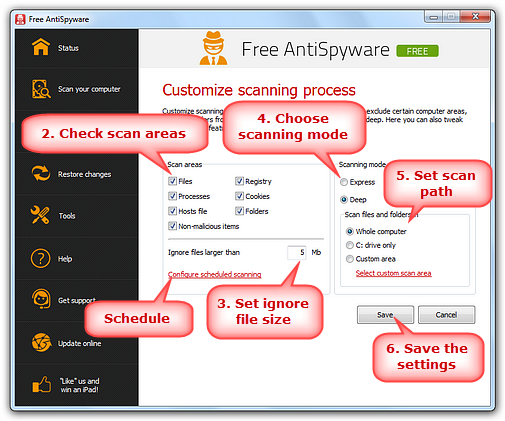 Customize Scanning Customize Scanning