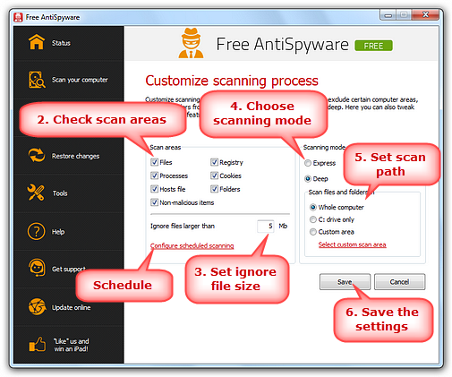 Customize Scanning