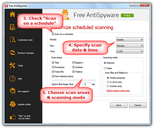 Schedule Scanning Schedule Scanning