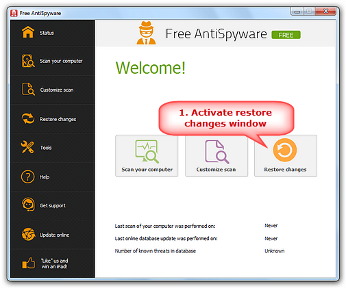 Activate Restore Screen Activate Restore Screen